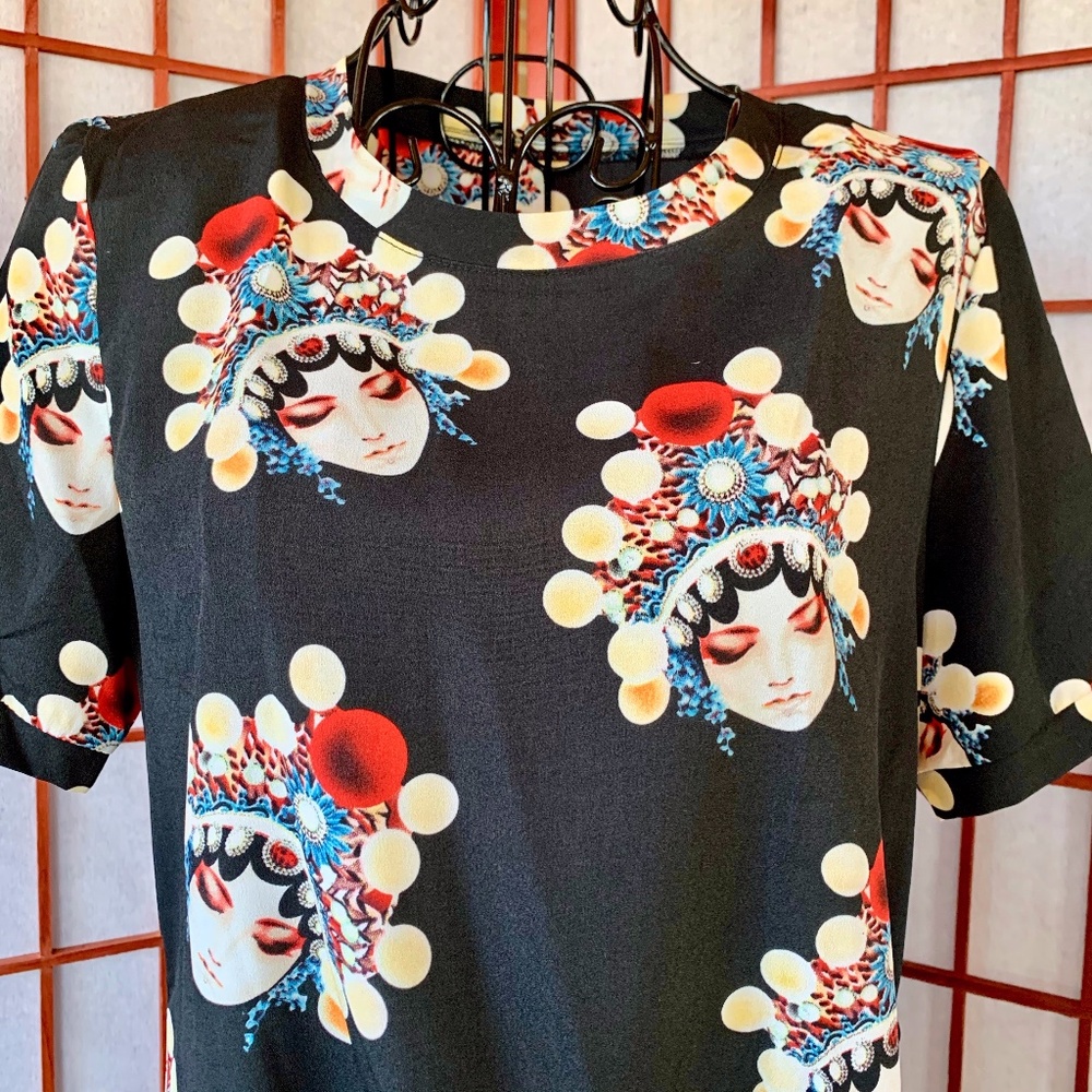 Goddess Silk Blend Asymmetrical Tunic NWOT
